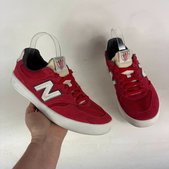 New Balance CT300 Sneakers Mens 8 Red White Low Top Athletic Running Shoes - Picture 1 of 10